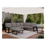 Zestaw metalowych mebli ogrodowych ELBA Z4 - szary