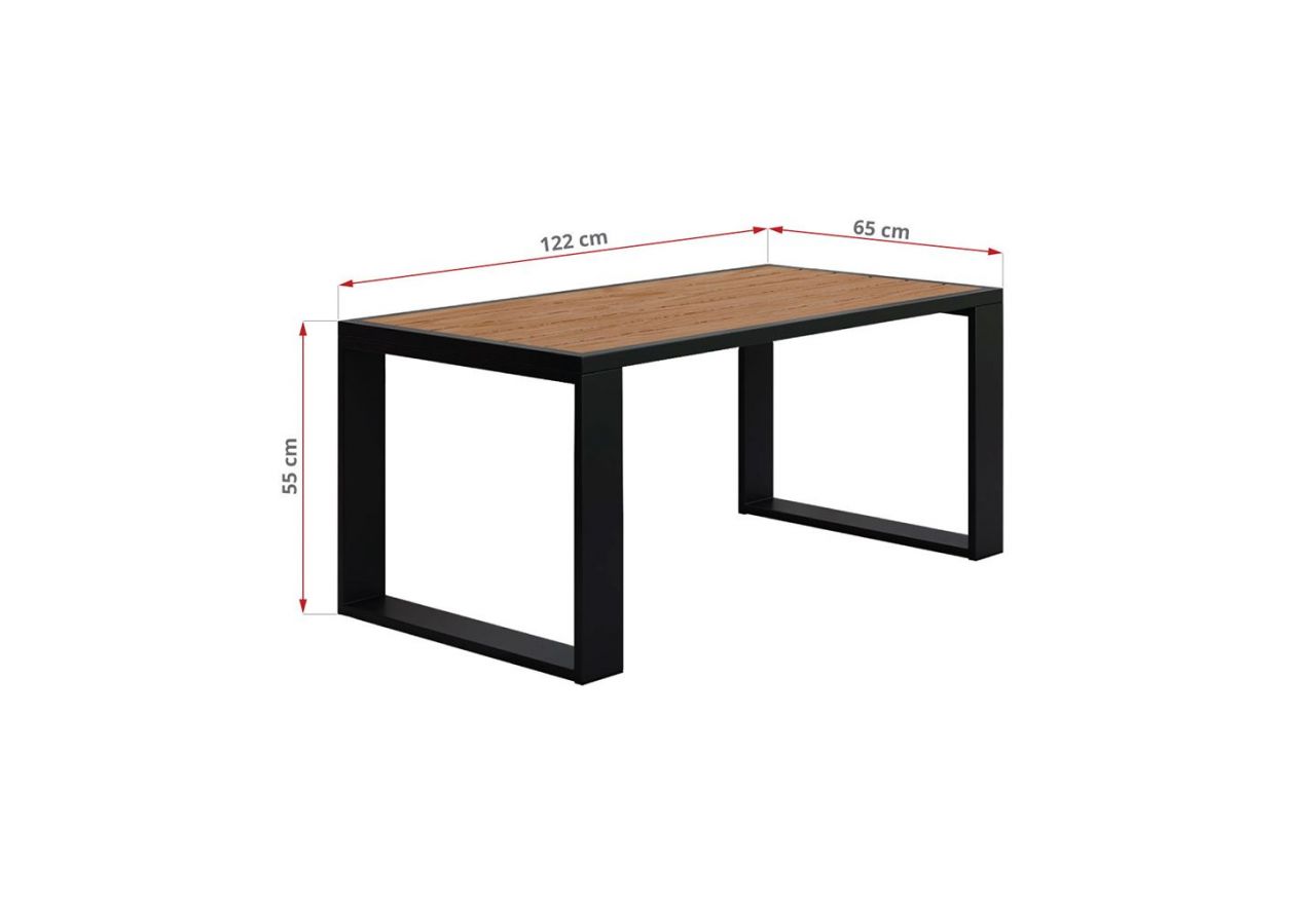 Zestaw metalowych mebli ogrodowych ELBA Z4 - szary