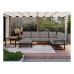 Zestaw metalowych mebli ogrodowych ELBA Z4 - szary