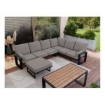 Zestaw metalowych mebli ogrodowych ELBA Z4 - szary