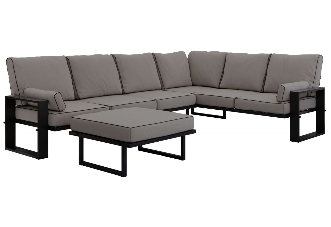 Zestaw metalowych mebli ogrodowych ELBA Z4 - szary