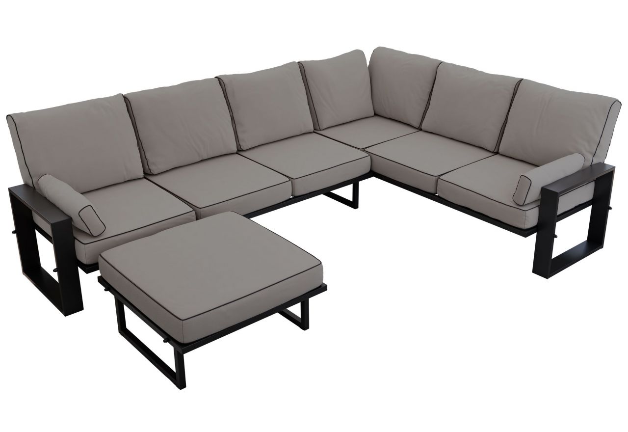 Zestaw metalowych mebli ogrodowych ELBA Z4 - szary