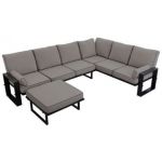 Zestaw metalowych mebli ogrodowych ELBA Z4 - szary