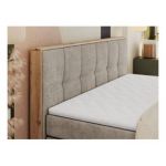 Łóżko kontynentalne ALBERO 1 KING 200x200 - H4 - beżowy, struktura