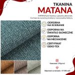 Łóżko kontynentalne MILEN 200x200 - Matana 05 - ciemny szary - OUTLETU