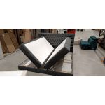 Łóżko kontynentalne MILEN 200x200 - Matana 05 - ciemny szary - OUTLETU