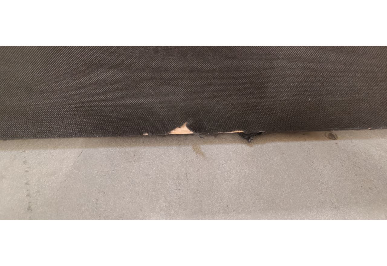 Łóżko kontynentalne MILEN 200x200 - Matana 05 - ciemny szary - OUTLETU