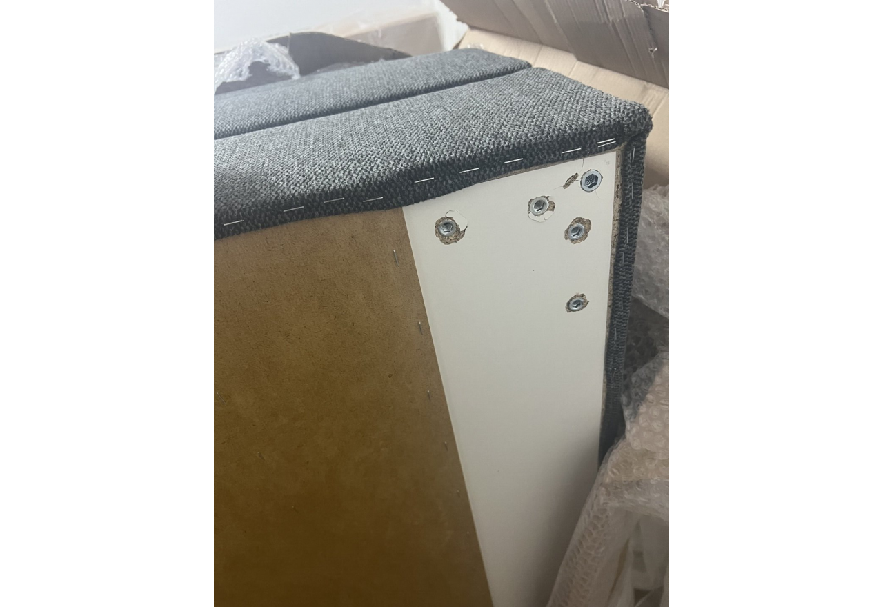 Łóżko kontynentalne MILEN 200x200 - Matana 05 - ciemny szary - OUTLETU