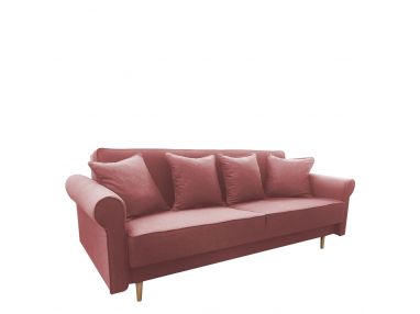 Elegancka kanapa rozkładana na wysokich nóżkach do pokoju i salonu - CRISTINA Norn 52