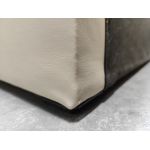 Łóżko kontynentalne GOLD 5 160x200 - Soft 33 - kremowa ekoskóra - OUTLETU