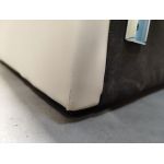 Łóżko kontynentalne GOLD 5 160x200 - Soft 33 - kremowa ekoskóra - OUTLETU