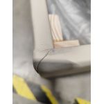 Łóżko kontynentalne GOLD 5 160x200 - Soft 33 - kremowa ekoskóra - OUTLETU