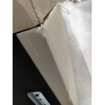 Łóżko kontynentalne GOLD 5 160x200 - Soft 33 - kremowa ekoskóra - OUTLETU