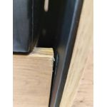 Łóżko kontynentalne VENETO KING 180x200 - Soft 11 - czarna ekoskóra - OUTLETU