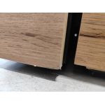 Łóżko kontynentalne VENETO KING 180x200 - Soft 11 - czarna ekoskóra - OUTLETU