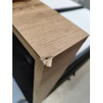 Łóżko kontynentalne VENETO KING 180x200 - Soft 11 - czarna ekoskóra - OUTLETU