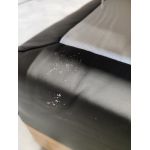 Łóżko kontynentalne VENETO KING 180x200 - Soft 11 - czarna ekoskóra - OUTLETU