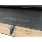 Łóżko kontynentalne VENETO KING 180x200 - Soft 11 - czarna ekoskóra - OUTLETU