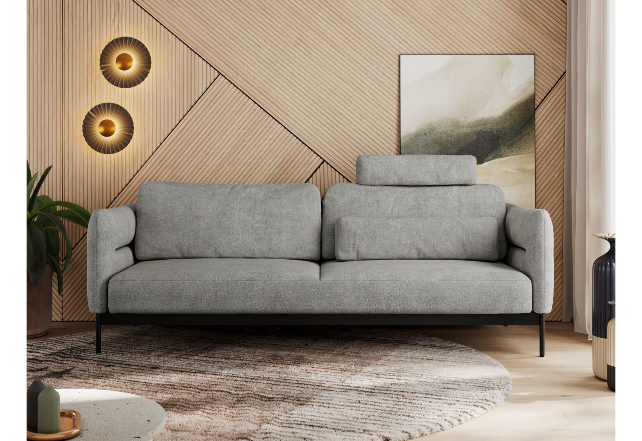 Sofa SALENTO - jasnoszary, struktura