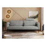 Sofa SALENTO - jasnoszary, struktura