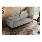 Sofa SALENTO - jasnoszary, struktura