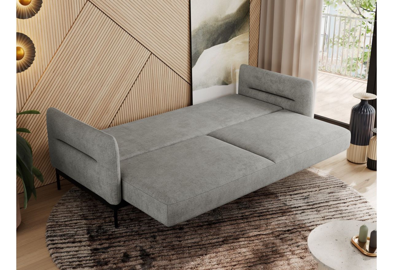 Sofa SALENTO - jasnoszary, struktura