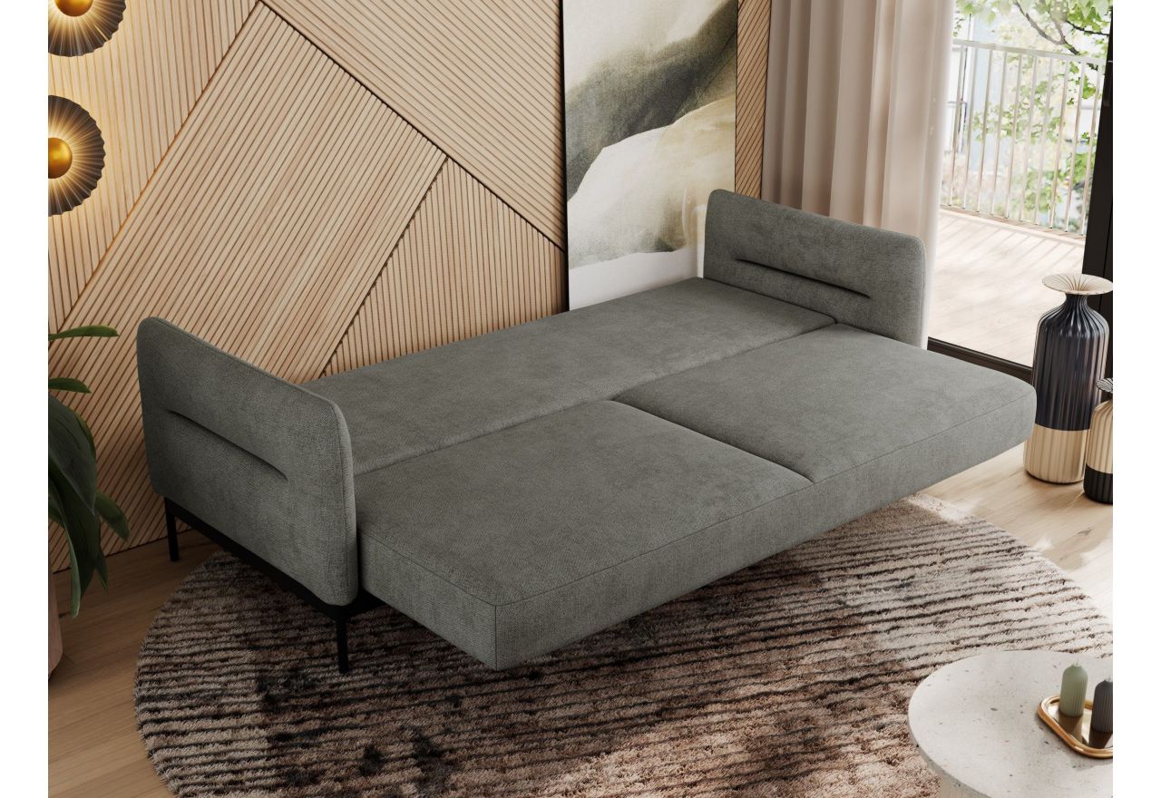 Sofa SALENTO - szary, struktura