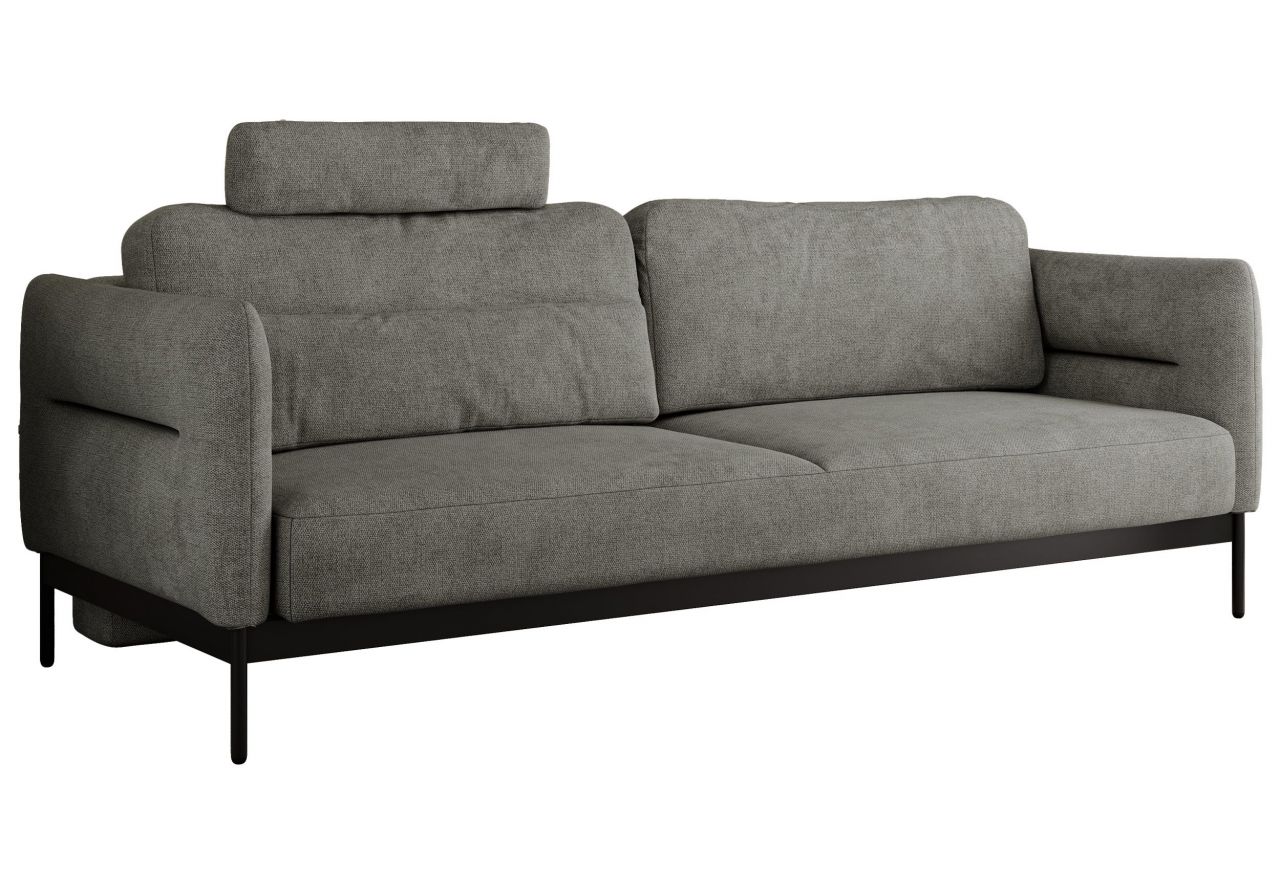 Sofa SALENTO - szary, struktura