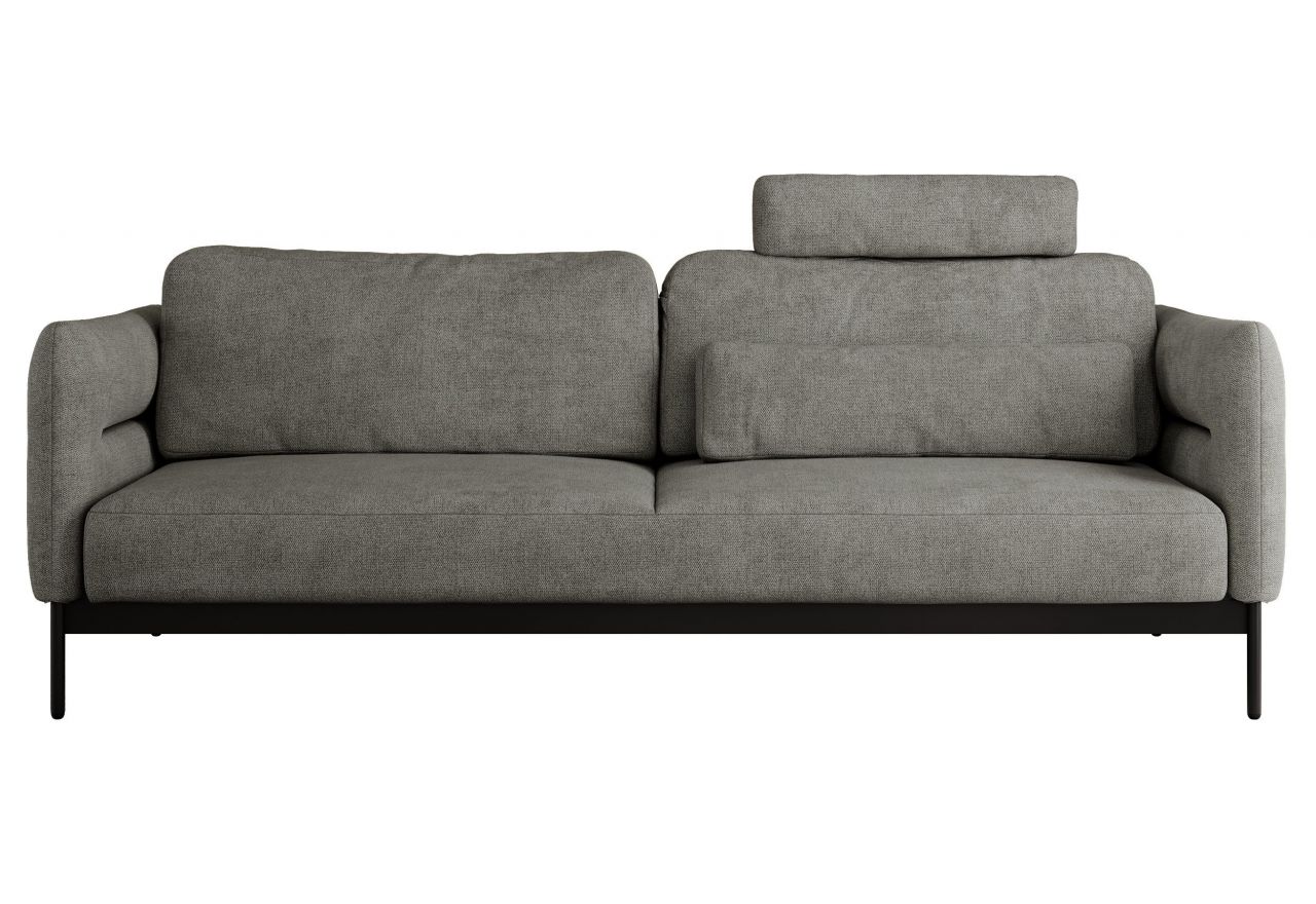 Sofa SALENTO - szary, struktura