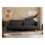 Sofa SALENTO - ciemnoszary, struktura