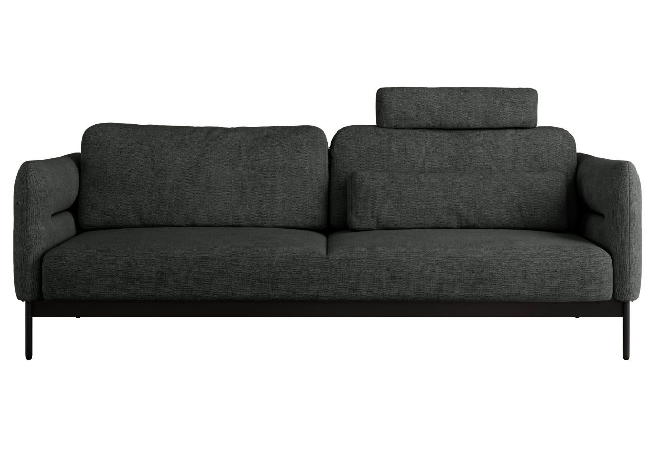 Sofa SALENTO - ciemnoszary, struktura