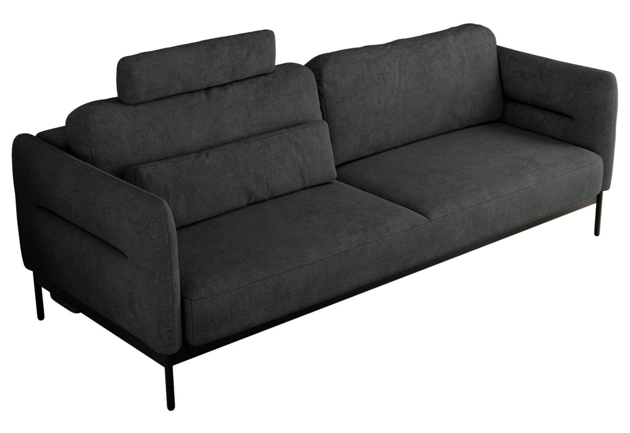 Sofa SALENTO - ciemnoszary, struktura