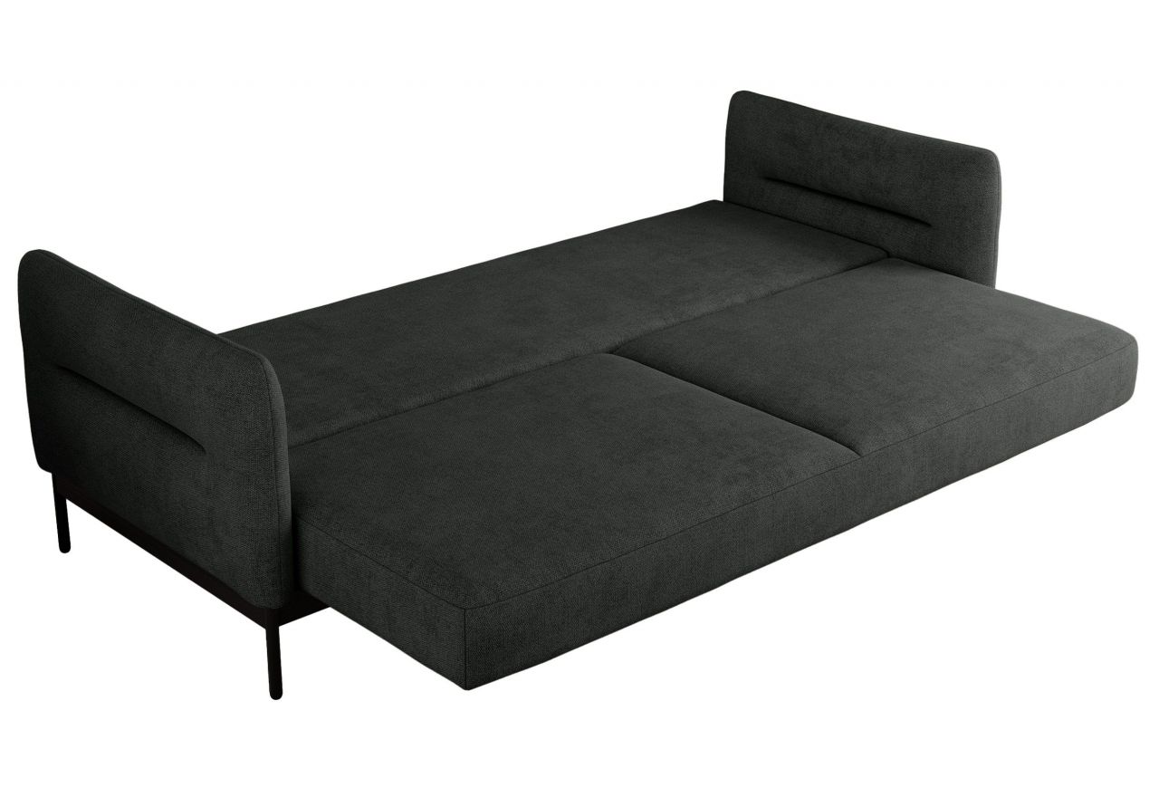 Sofa SALENTO - ciemnoszary, struktura