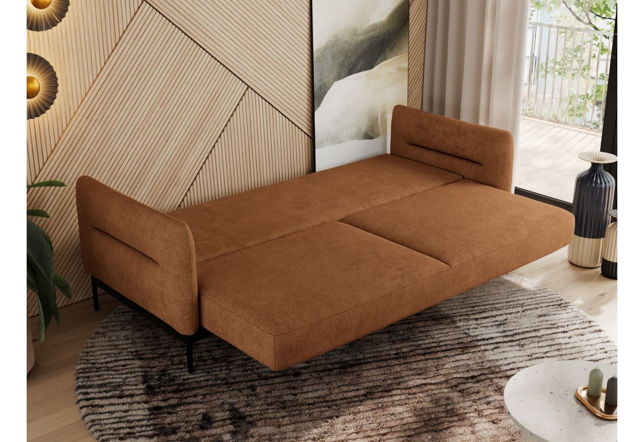 Sofa SALENTO - pomarańczowy, struktura