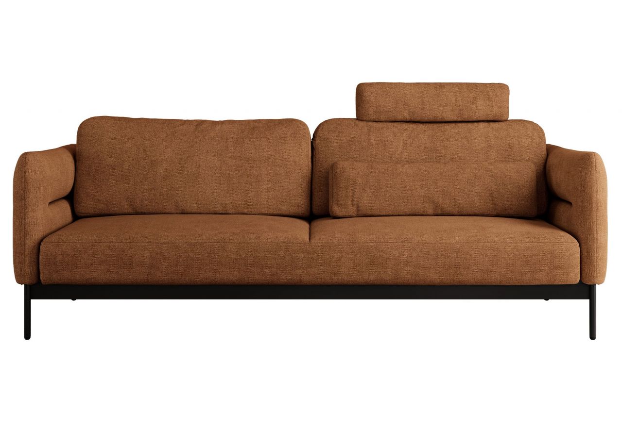 Sofa SALENTO - pomarańczowy, struktura