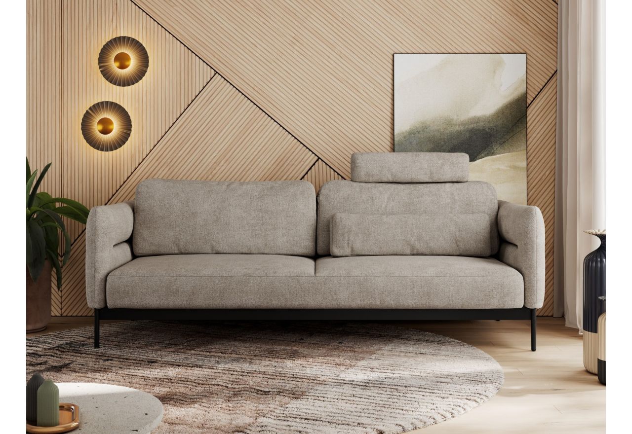 Sofa SALENTO - beżowy, struktura