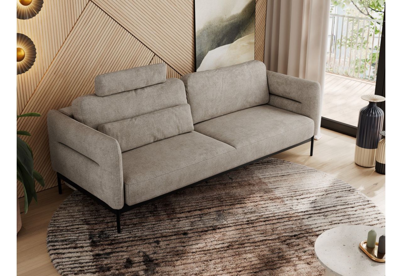 Sofa SALENTO - beżowy, struktura