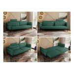 Sofa SALENTO - zielony, struktura