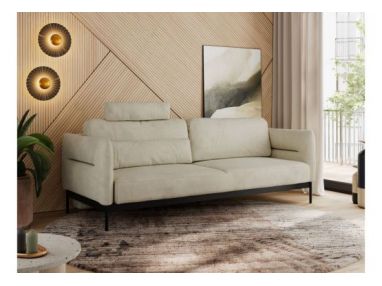 Sofa SALENTO - beżowy, welwet