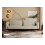 Sofa SALENTO - beżowy, welwet