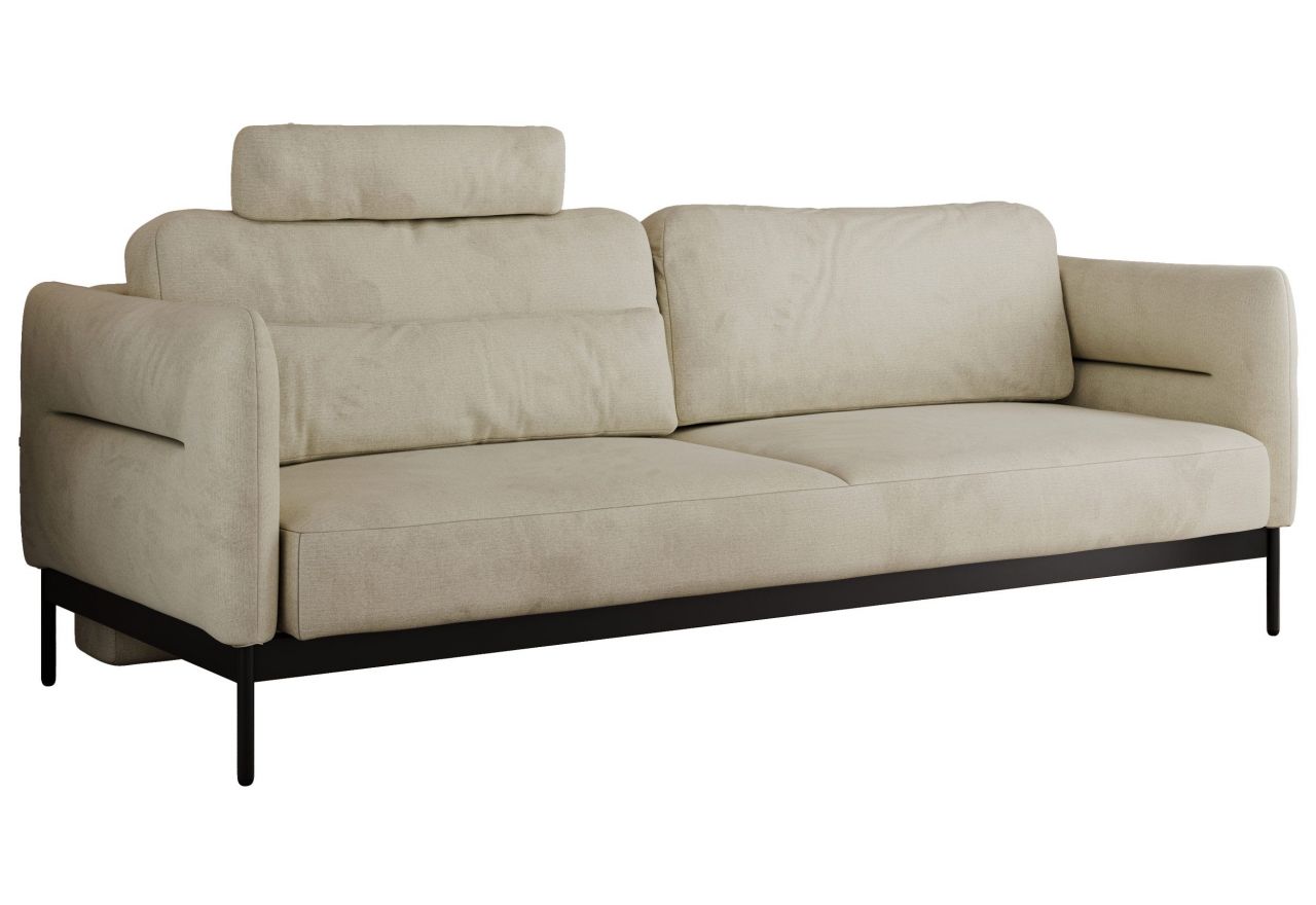 Sofa SALENTO - beżowy, welwet