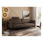 Sofa SALENTO - brązowy, welwet