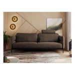 Sofa SALENTO - brązowy, welwet