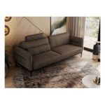 Sofa SALENTO - brązowy, welwet