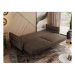 Sofa SALENTO - brązowy, welwet