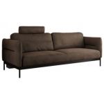 Sofa SALENTO - brązowy, welwet