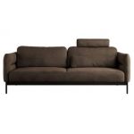 Sofa SALENTO - brązowy, welwet