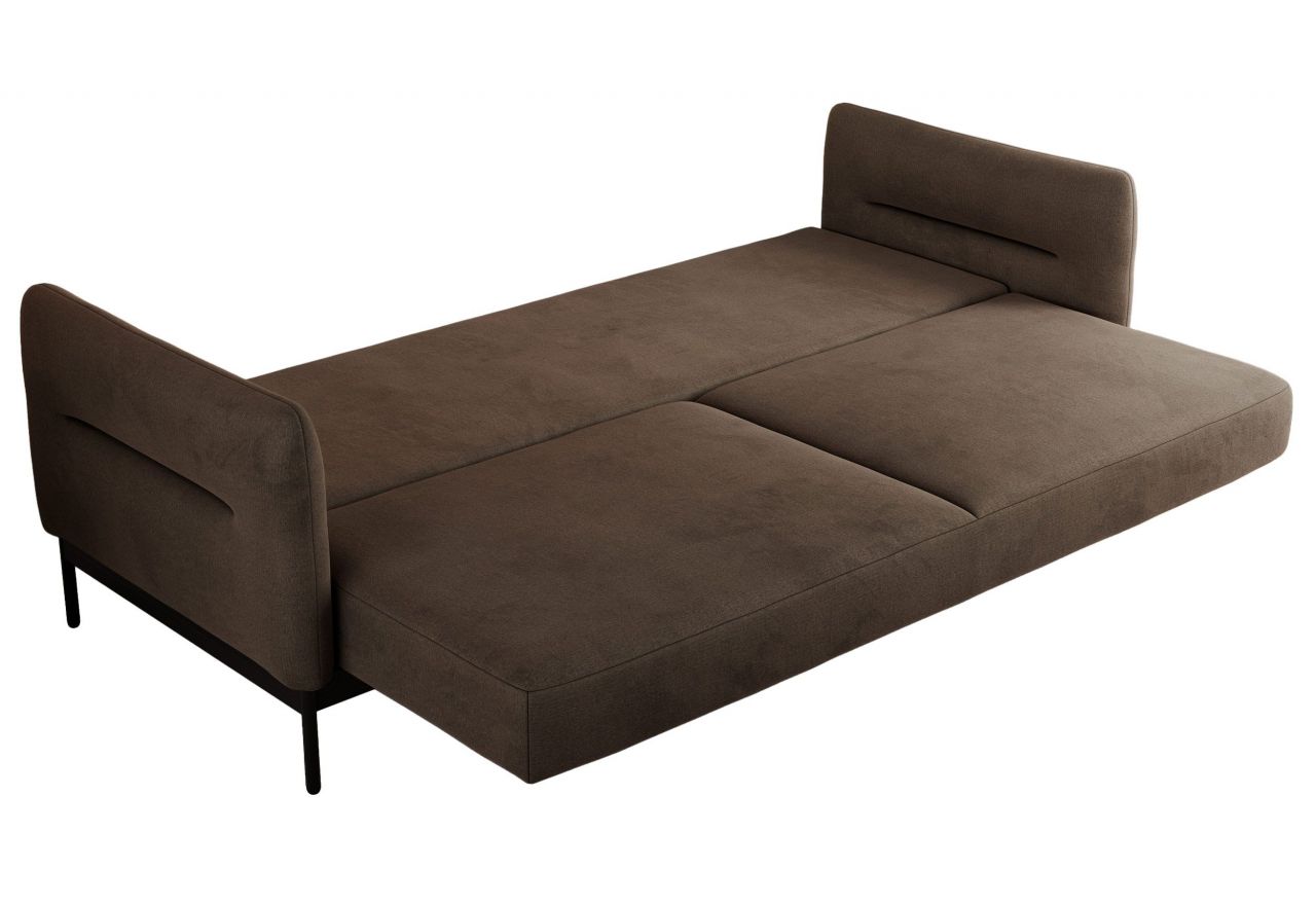 Sofa SALENTO - brązowy, welwet