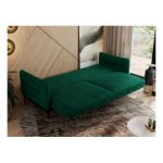 Sofa SALENTO - ciemnozielony, welwet