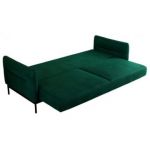 Sofa SALENTO - ciemnozielony, welwet